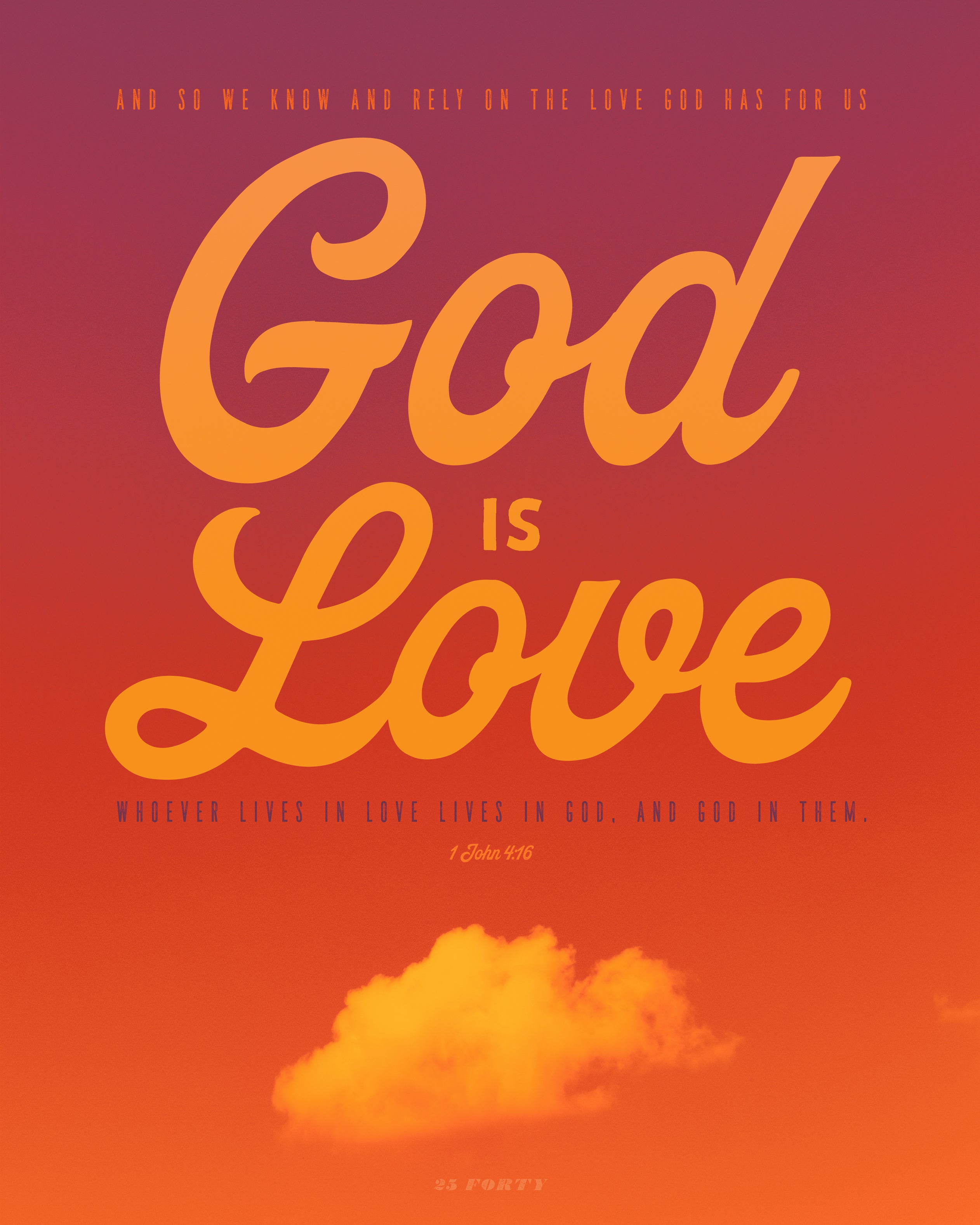 1 john 4:16 god is love